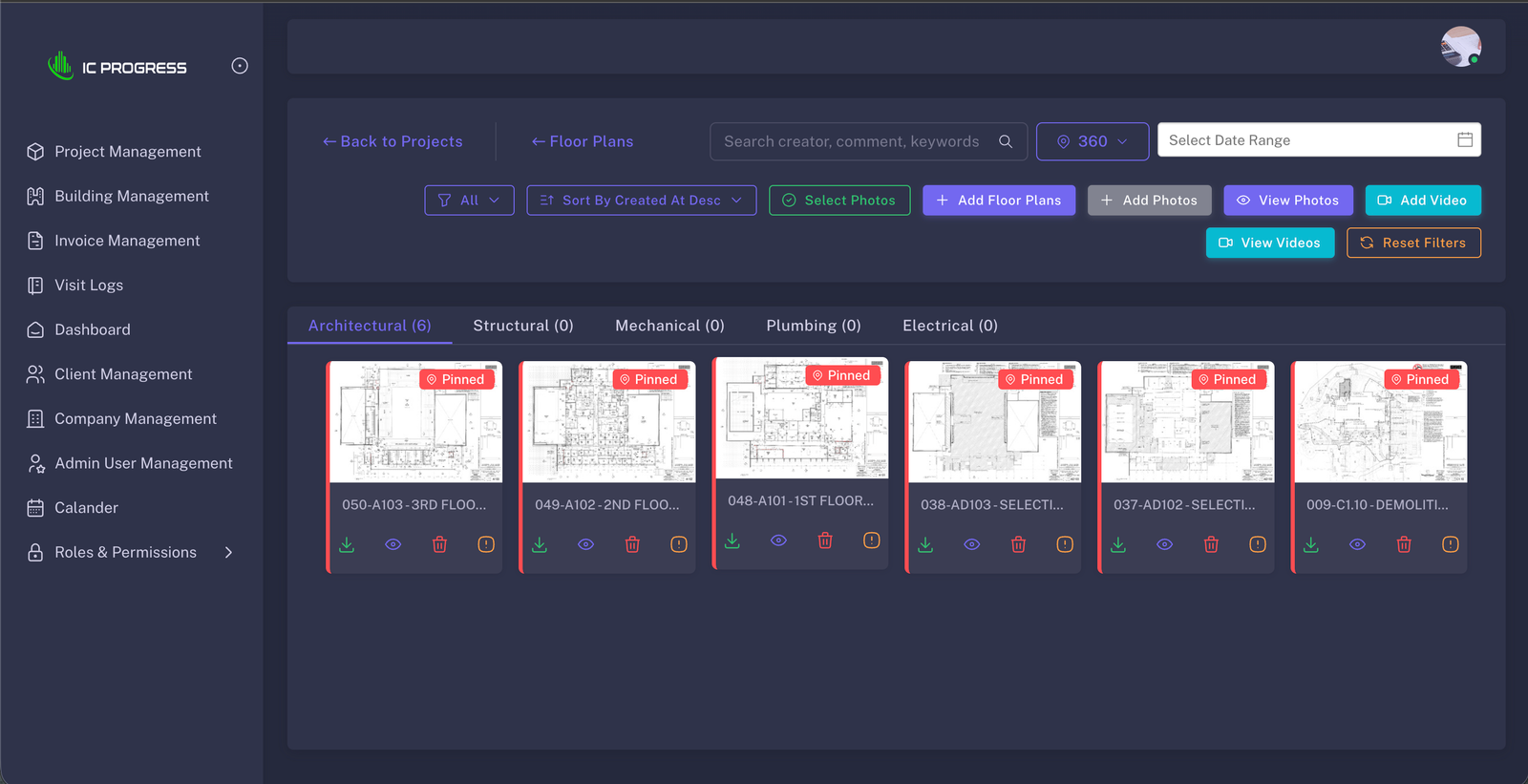 IC Progress Web Platform gallery 2